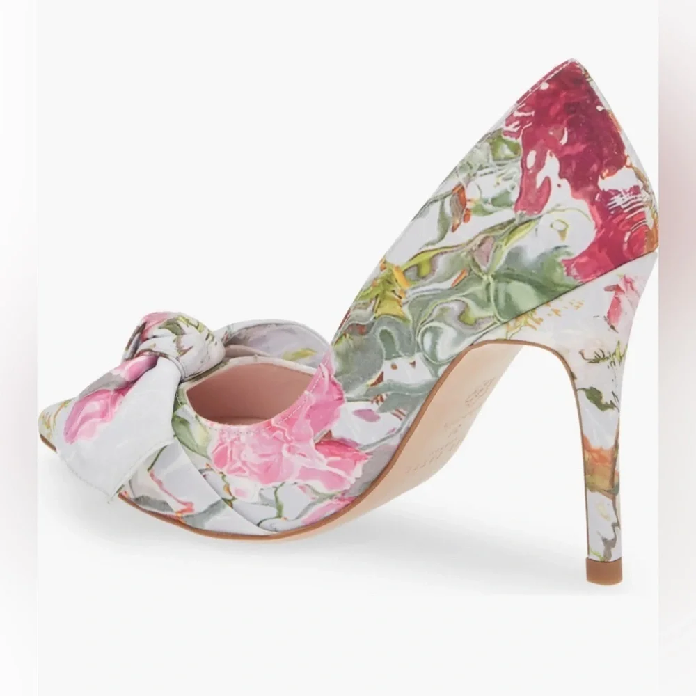 NWT - Ted Baker Ryana Tapestry Pointed Toe Bow Pump (Women) - Size 8.5